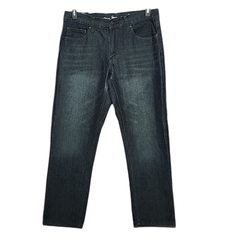 Beverly Hills Polo Club Mens Jeans Size 32X30 Blue Dark Wash Straight Leg Denim